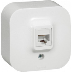 РОЗЕТКА RJ45 CAT.5E, IP21, ОТКРИТ МОНТАЖ, ЦВЯТ БЯЛ, СЕРИЯ FORIX