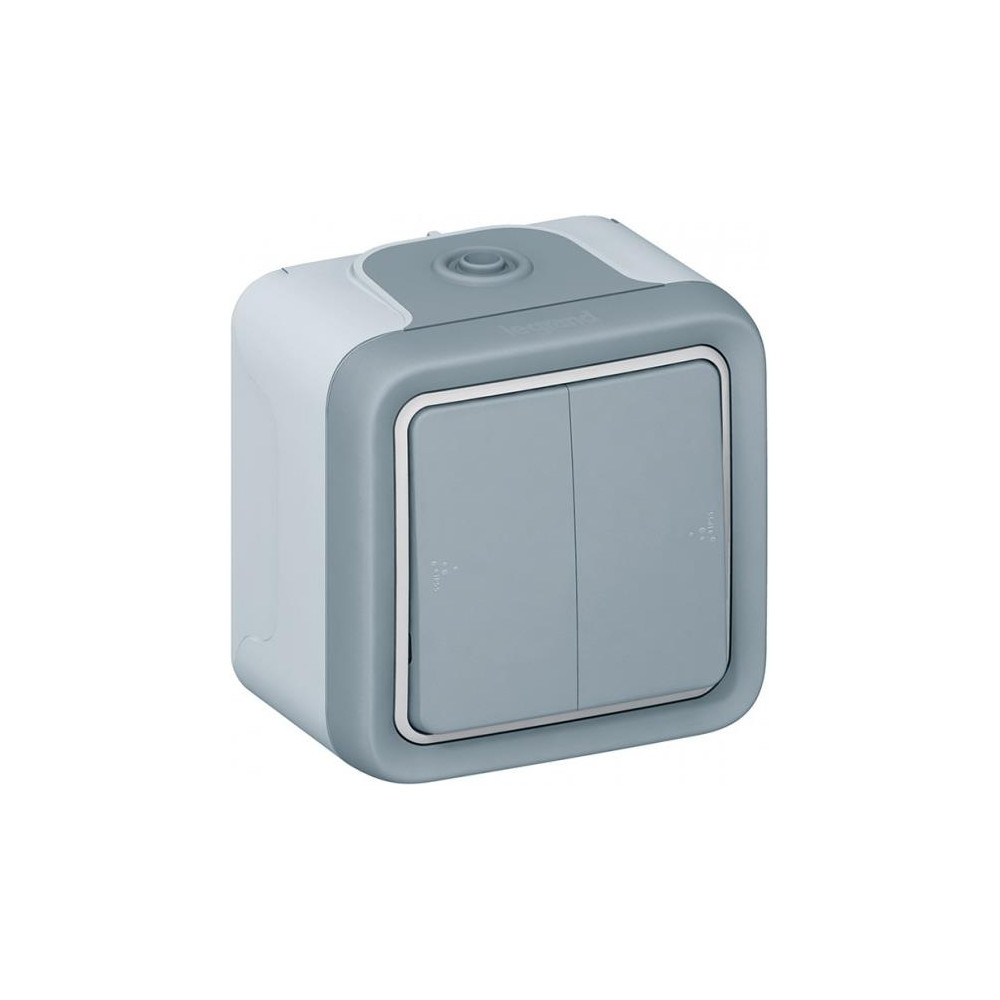 Сериен девиаторен ключ открит монтаж IP55 цвят Сив Plexo Legrand