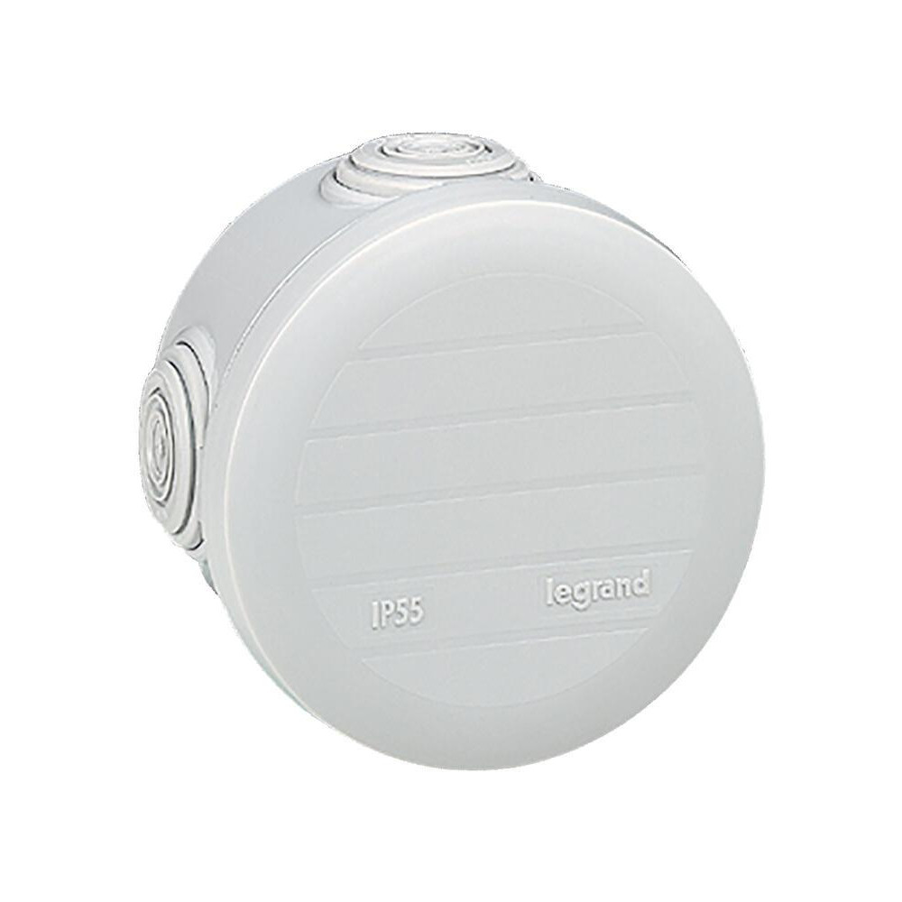 Разклонителна кутия открит монтаж Ø70x45мм IP55 цвят Сив Plexo Legrand