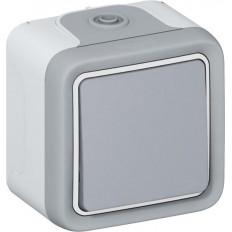 Кръстат ключ IP55 открит монтаж цвят Сив Plexo Legrand