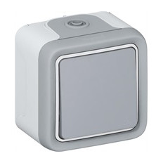 Кръстат ключ IP55 открит монтаж цвят Сив Plexo Legrand