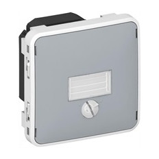 Датчик за осветеност, за вграждане в стена, 1400W, IP55, изисква неутрала, цвят Сив Plexo Legrand