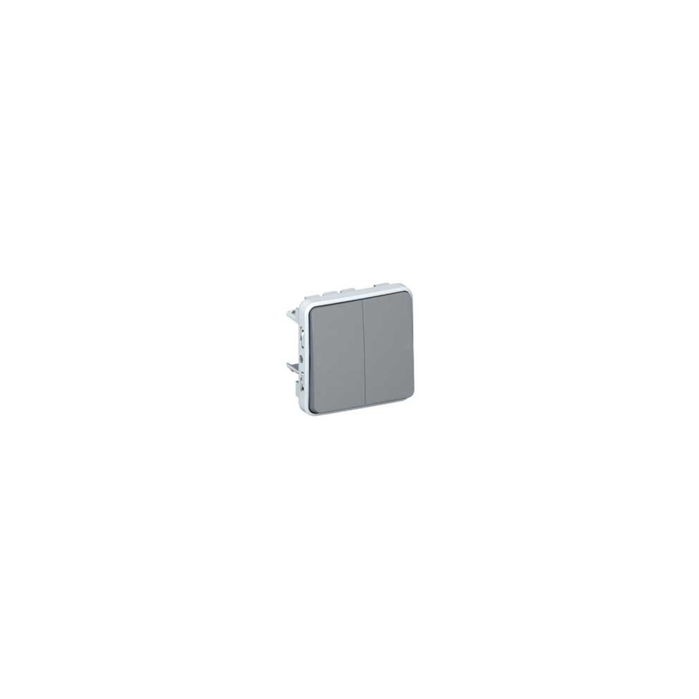 Сериен ключ за вграждане IP55 цвят Сив Plexo Legrand