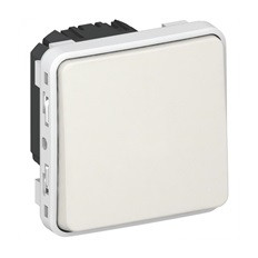 Девиаторен ключ за вграждане IP55 цвят Бял Plexo Legrand