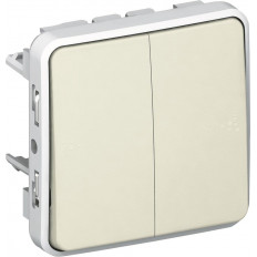 Сериен девиаторен ключ за вграждане IP55 цвят Бял Plexo Legrand