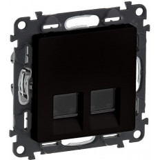 Розетка 2xRJ45 cat.5e UTP цвят черен Valena Life Legrand