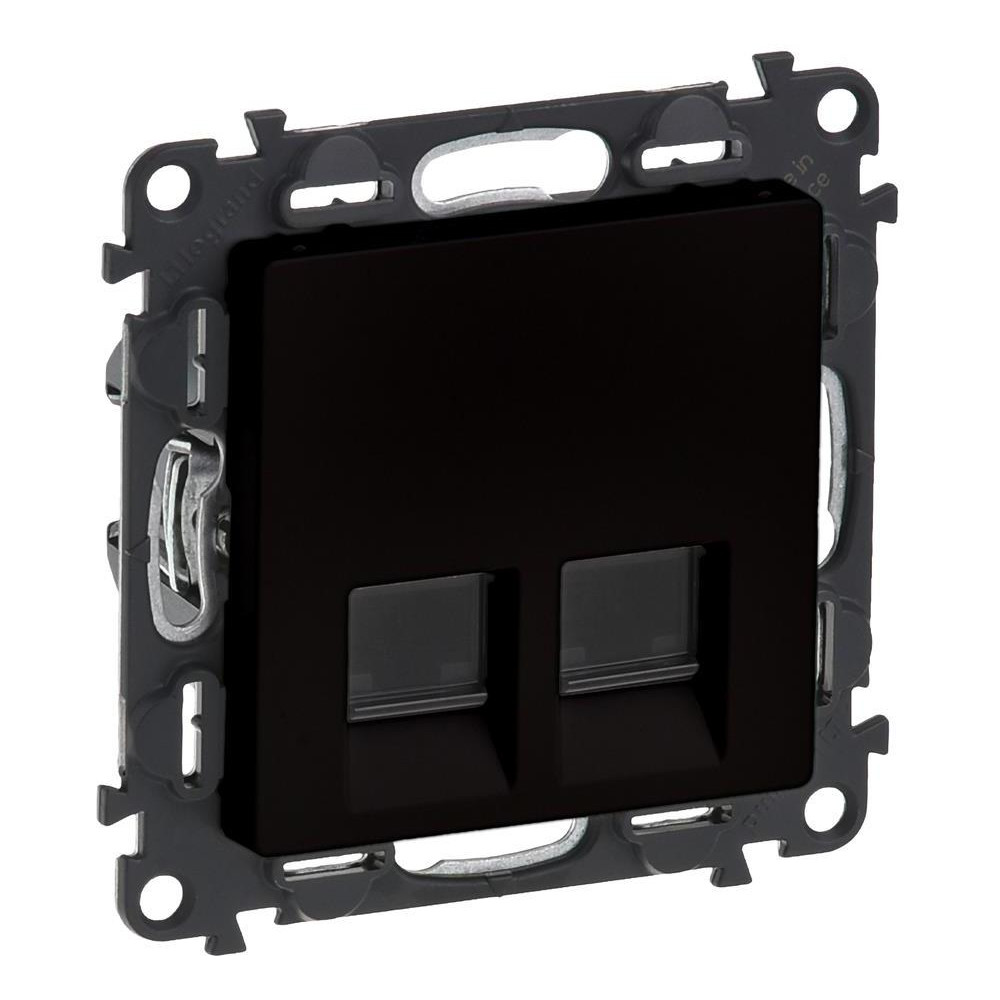 Розетка 2xRJ45 cat.5e UTP цвят черен Valena Life Legrand