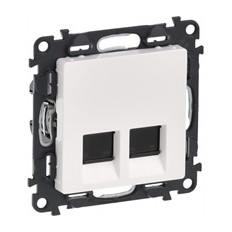 Розетка2хRJ45 cat.6A STP цвят бял Valena Life Legrand