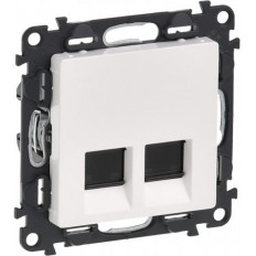 Розетка2хRJ45 cat.6A STP цвят бял Valena Life Legrand