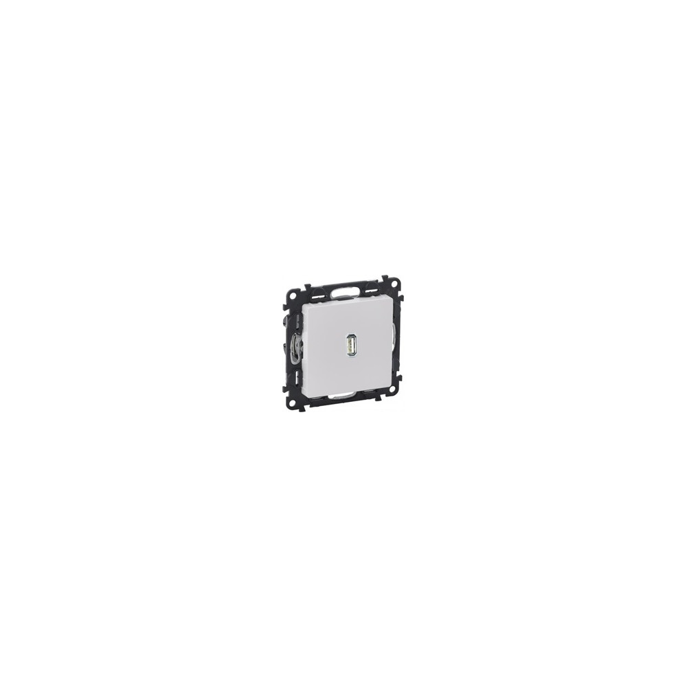 Розетка USB за зареждане тип C 1.5A 7.5W цвят Бял Valena Life Legrand