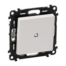 Девиаторен ключ с подсветка LED 0.15мА цвят бял Valena Life Legrand