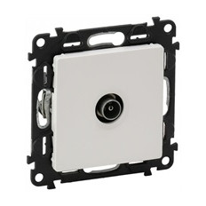Розетка TV крайна от серия 10dB цвят бял Valena Life Legrand