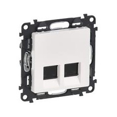 Розетка 2xRJ45 cat.5e UTP цвят бял Valena Life Legrand