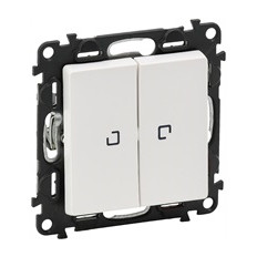Сериен ключ с подсветка LED 0.15мА цвят бял Valena Life Legrand