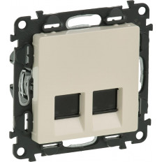 Розетка 2xRJ45 cat.6 UTP цвят крем Valena Life Legrand