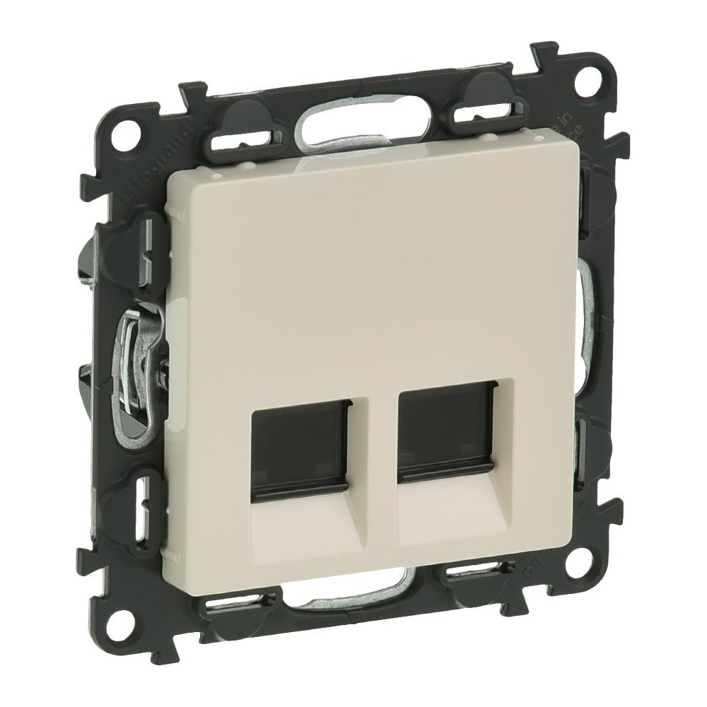 Розетка 2xRJ45 cat.6 UTP цвят крем Valena Life Legrand