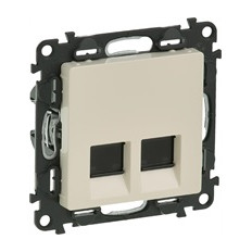 Розетка 2xRJ45 cat.6 UTP цвят крем Valena Life Legrand