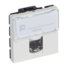 Розетка RJ45 cat.6A UTP 2 мод. цвят бял Mosaic Legrand