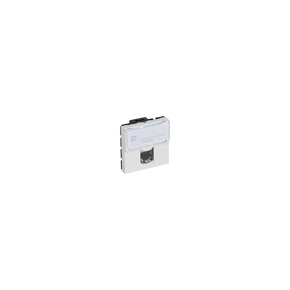 Розетка RJ45 cat.6A UTP 2 мод. цвят бял Mosaic Legrand
