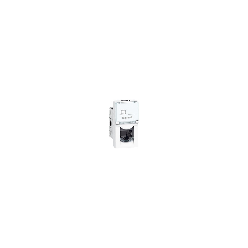 Розетка RJ45 STP cat.6 1 мод. цвят бял Mosaic Legrand