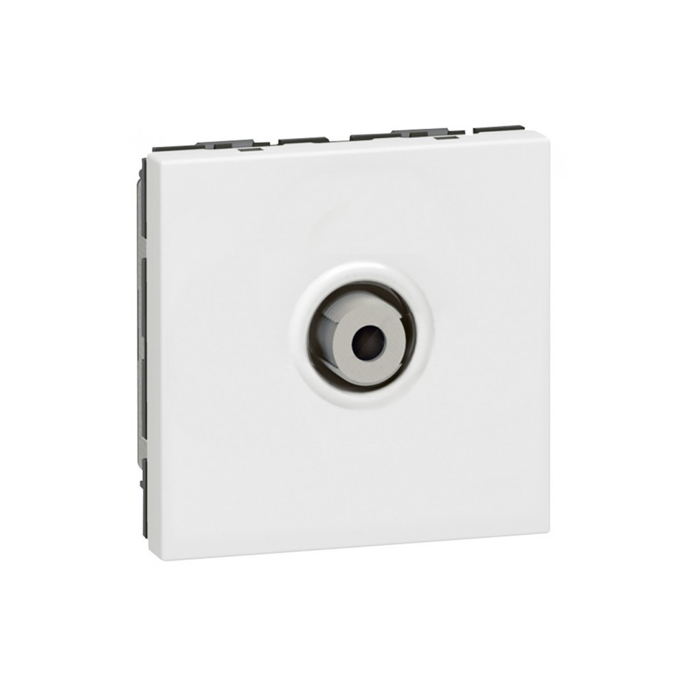 Розетка TV тип F-конектор 1dB 2 мод. цвят бял Mosaic Legrand