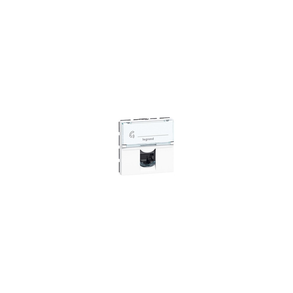 Розетка RJ45 FTP cat.6 2 мод. цвят бял Mosaic Legrand