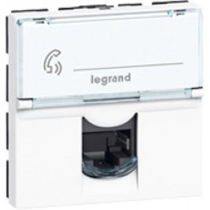 Розетка RJ45 FTP cat.6 2 мод. цвят бял Mosaic Legrand