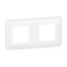Лицева рамка 2х2 мод. цвят бял Mosaic NEW Legrand