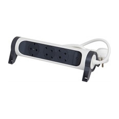 РАЗКЛОНИТЕЛ, БЯЛ, 3X2P+E С КАБЕЛ 1.5 МЕТРА / 1.5MM2 PREMIUM