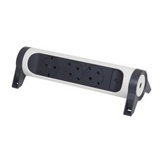 Разклонител БЯЛ 3x2P+E без кабел Premium NEW Legrand