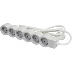 РАЗКЛОНИТЕЛ, БЯЛ, 6X2P+E С КАБЕЛ 5М, STANDARD
