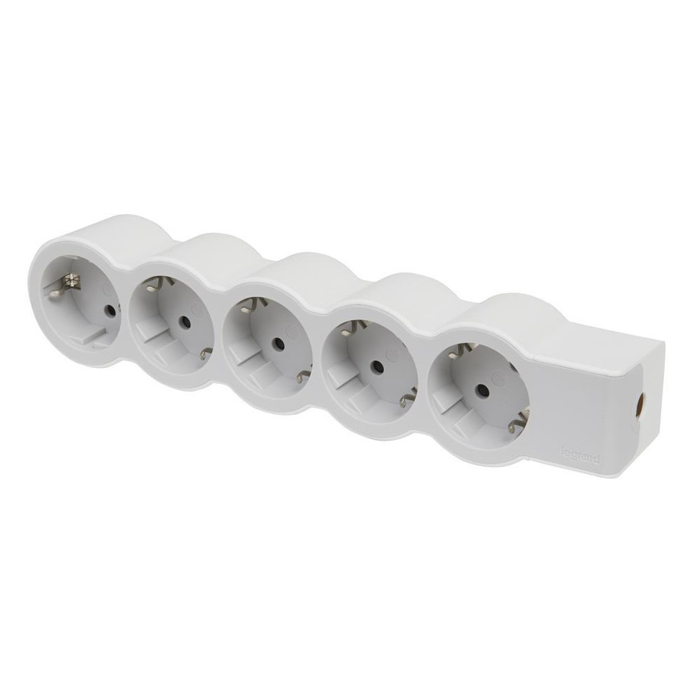 РАЗКЛОНИТЕЛ, БЯЛ, 5X2P+E БЕЗ КАБЕЛ, STANDARD