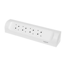 Разклонител ъглов бял 4x2P+E без кабел Corner NEW Legrand