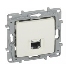 РОЗЕТКА RJ45 UTP CAT.6, ЦВЯТ КРЕМ, СЕРИЯ NILOE