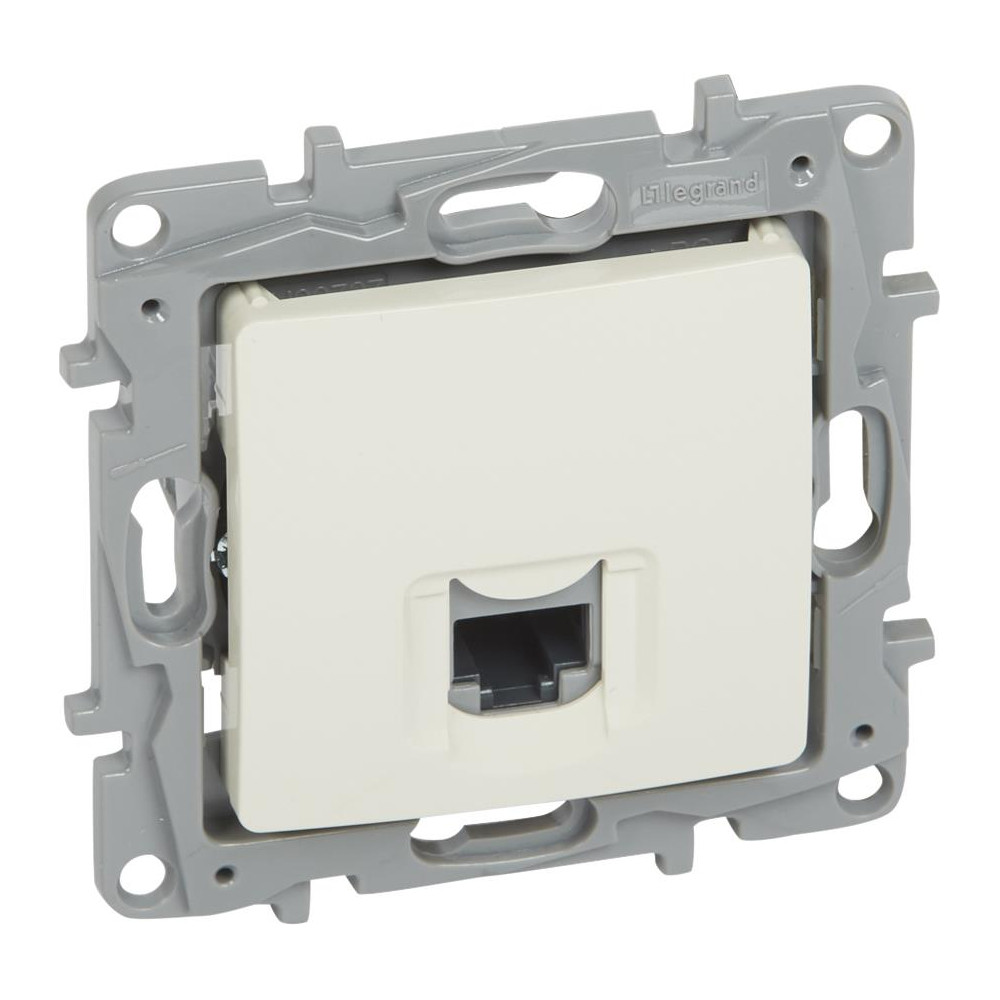 РОЗЕТКА RJ45 UTP CAT.5E, ЦВЯТ КРЕМ, СЕРИЯ NILOE
