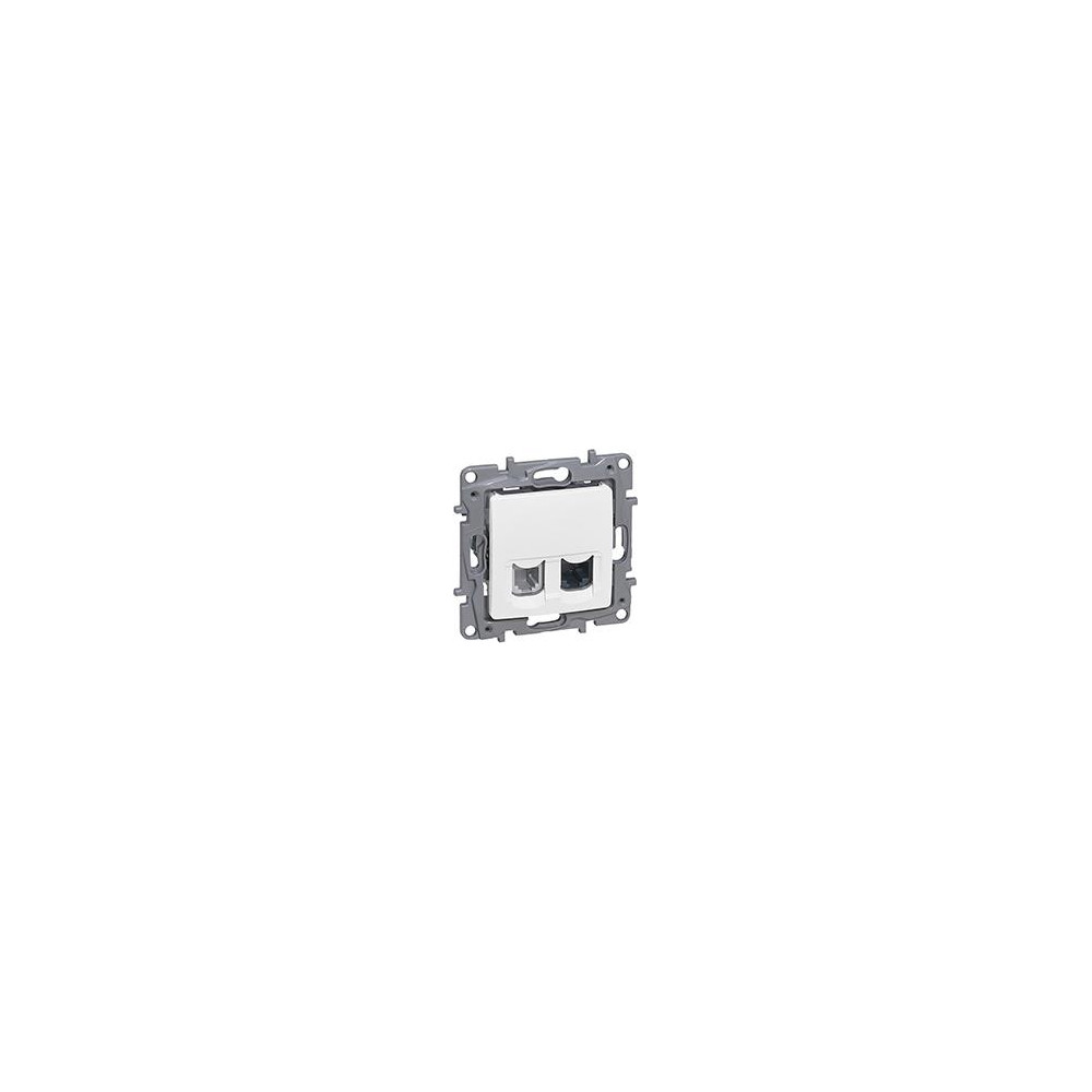 Розетка RJ11+RJ45 cat.5 UTP цвят Бял Niloe Legrand