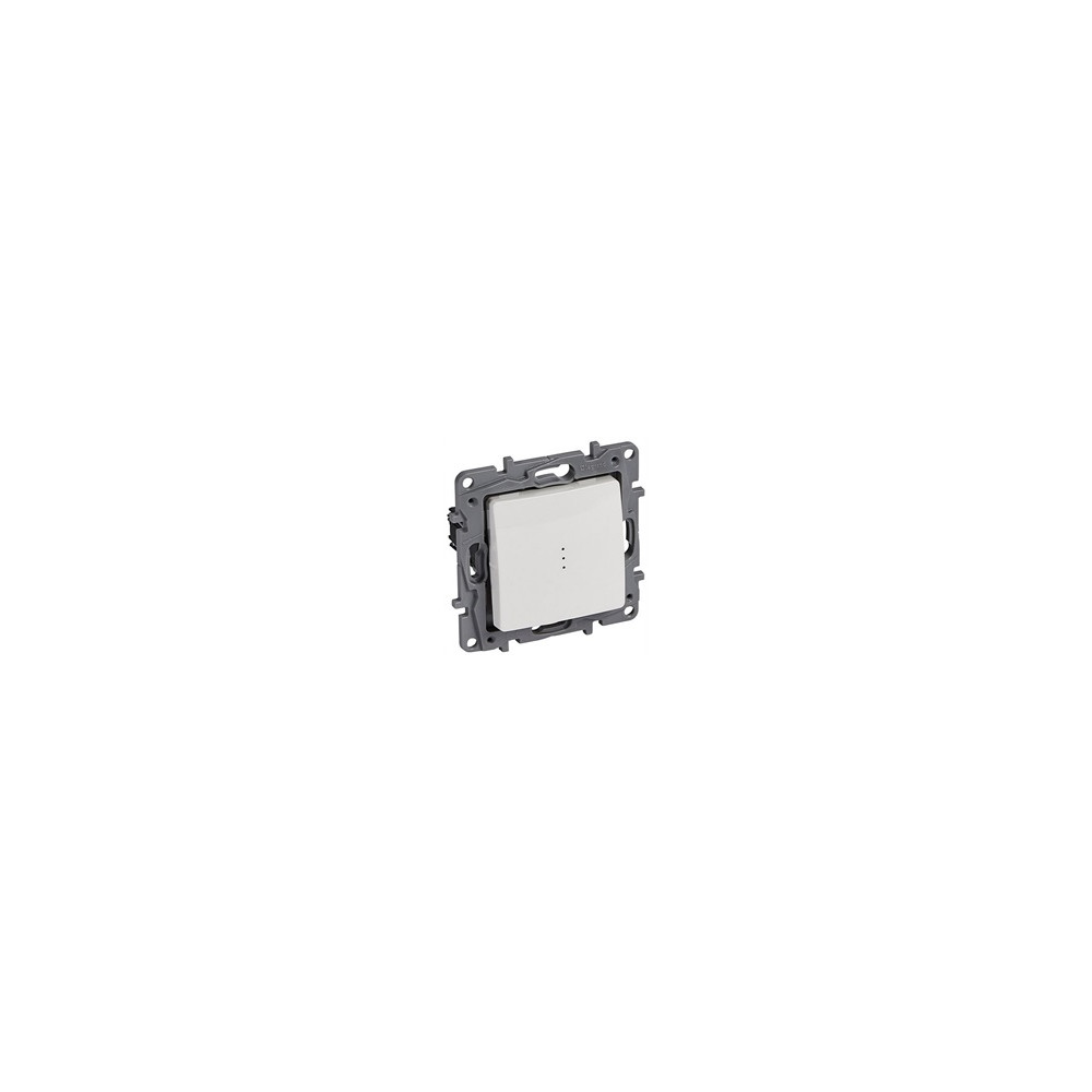 Двуполюсен ключ с LED индикация цвят бял Niloe Legrand
