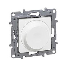 РОТАТИВЕН ДИМЕР 5-75W LED ИЛИ 5-300VA ВСИЧКИ ТОВАРИ, ЦВЯТ БЯЛ, СЕРИЯ NILOE