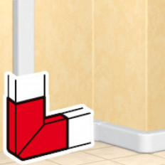 Плосък ъгъл за канал 50х80мм DLP Legrand