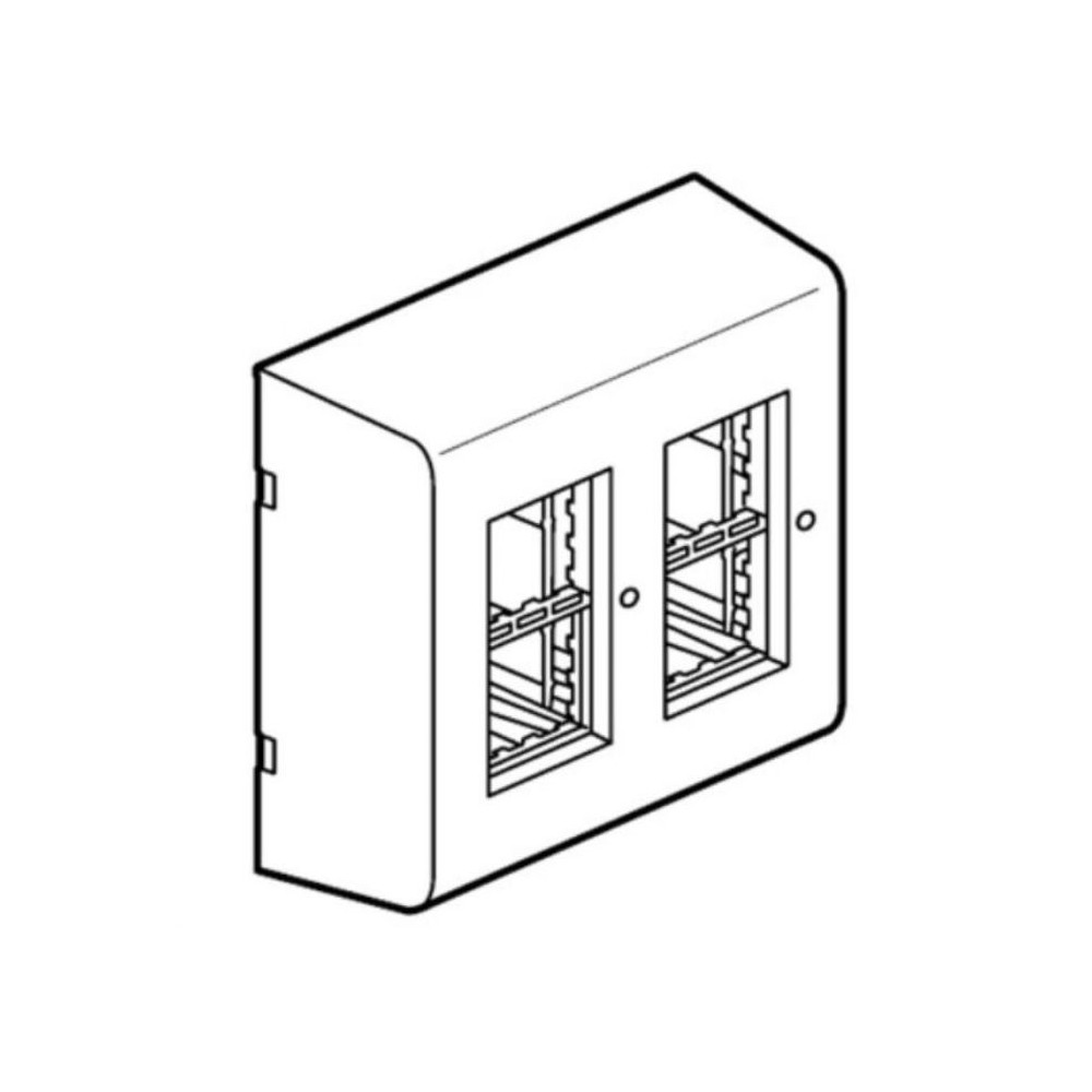 Кутия за открит монтаж 2x4M за кабелен канал DLP Legrand