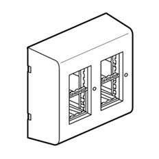 Кутия за открит монтаж 2x4M за кабелен канал DLP Legrand