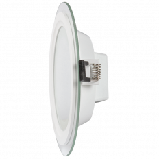 LED СТЪКЛЕН ПАНЕЛ ЗА ВГРАЖДАНЕ, КРЪГ, 18W, 4200K, 220V AC, НЕУТРАЛНА СВЕТЛИНА, IP44
