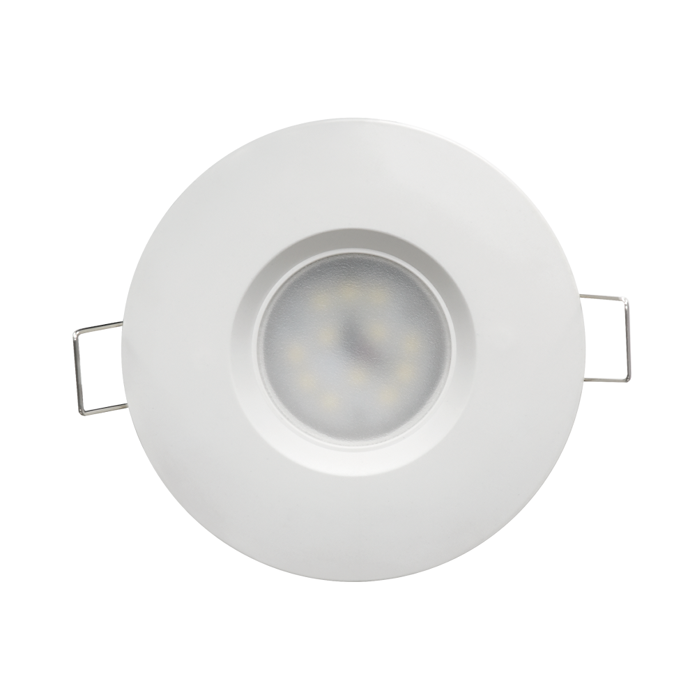 LED ЛУНА ЗА ВГРАЖДАНЕ IP44 6.5W, 2700K, 220V, ТОПЛА СВЕТЛИНА, БЯЛА