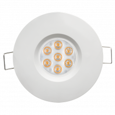 LED ЛУНА ЗА ВГРАЖДАНЕ НАСОЧЕНА IP44 6.5W, 4200K, 220 VAC, НЕУТРАЛНА СВЕТЛИНА, 45 БЯЛА