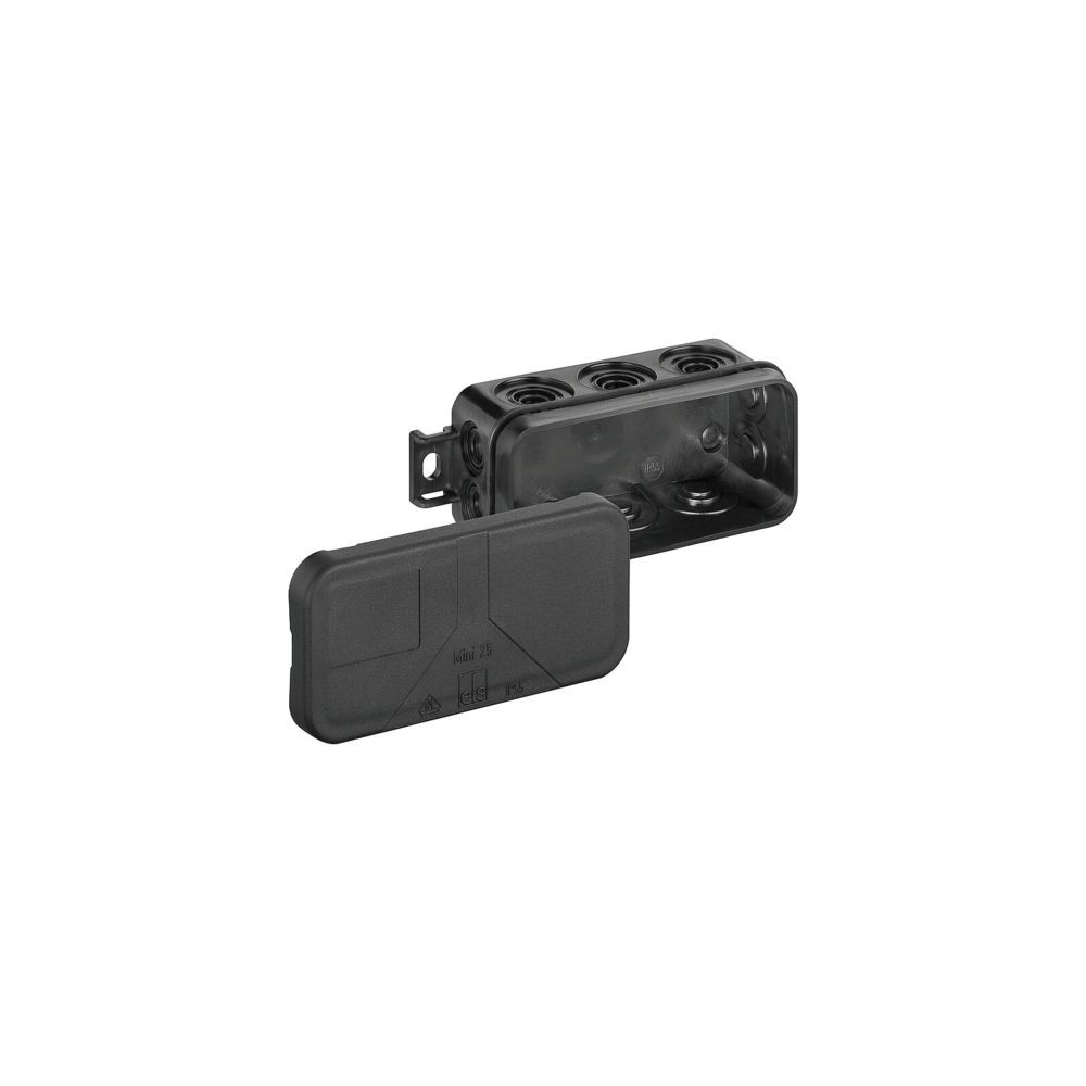 РАЗКЛОНИТЕЛНА КУТИЯ SPELSBERG MINI 25-L/SW 89x43x37 MM, IP54, ЧЕРЕН