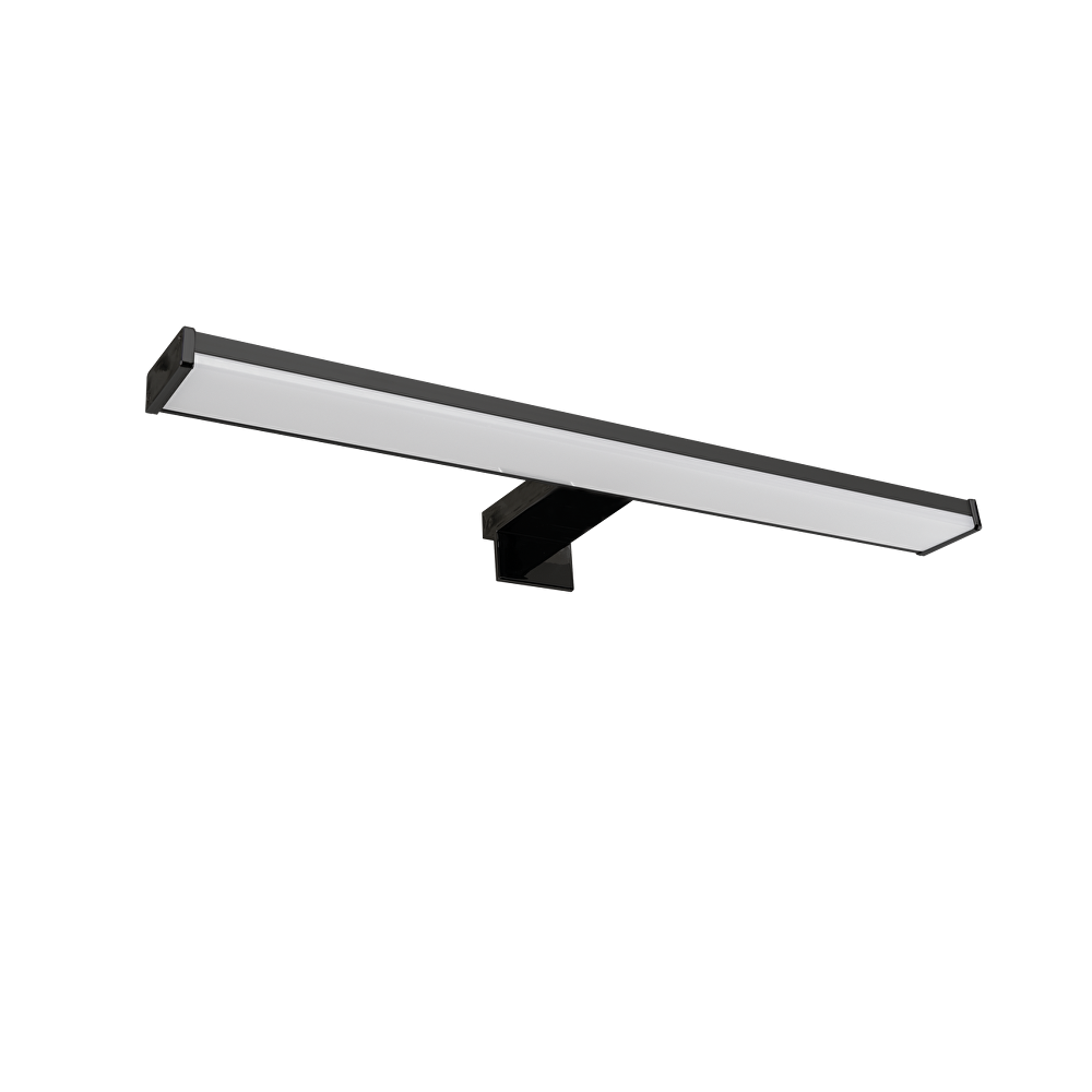 LED ОСВЕТИТЕЛНО ТЯЛО ЗА БАНЯ – ЗА ОГЛЕДАЛО, СТЕНА И ШКАФ, 8W, 4000К, ЧЕРНО, IP44