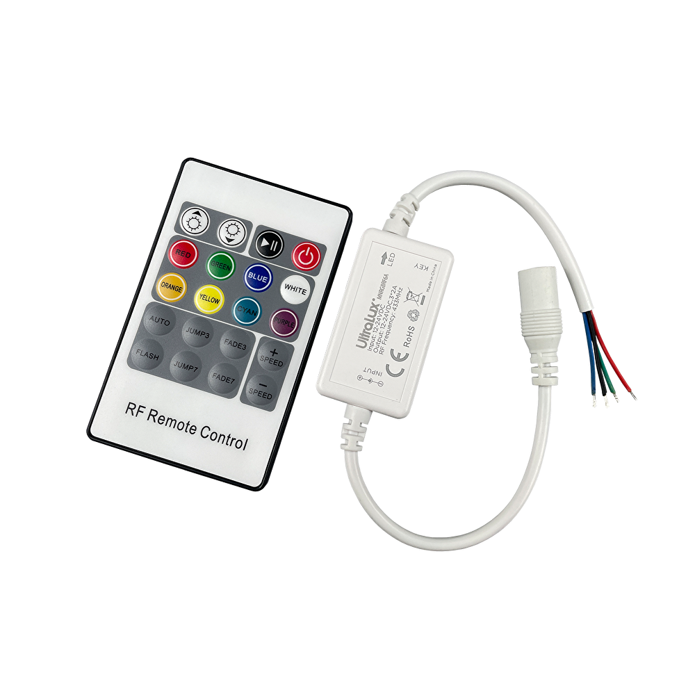 RF МИНИ КОНТРОЛЕР ЗА RGB LED ОСВЕТЛЕНИЕ, 6A, 12-24V DC