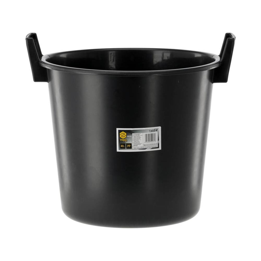Пластмасова кофа с дръжки VOREL, черна, 40 L Пластмасова кофа с дръжки VOREL, черна, 40 L