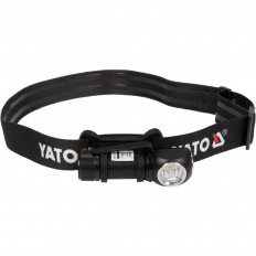 LED челник-фенер YATO, Li-Ion 3.7 V 700 mAh, 350 lm