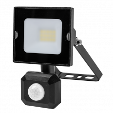 LED SLIM ПРОЖЕКТОР С PIR СЕНЗОР, 220V-240V AC, 10W, 4000K, IP44, 120, 1000LM